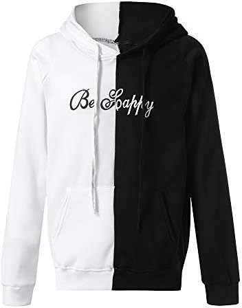 IAMUP Unisex Teen's Fashion Tops Smiling Face Fashion Print Blouse Hoodie Sweatshirt Jacket Korean Pullover