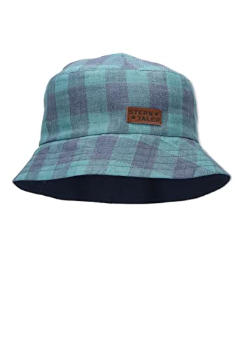 Sterntaler Baby Jungen Hut Baby Fischerhut Karoblue Hut - Babyhut, Kinderhut, Babymütze mit Karomuster - waschbar - blau, 51