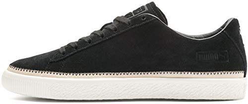 puma suede trim black