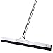 YCUTE Commercial Heavy Duty Floor Squeegee with 25.6" EVA Foam Blade, 54.3'' Stainless Steel Long Handle Best for Washing & Drying Tile Glass Marble and Wood Surfaces