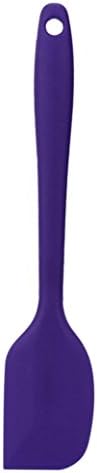 Oldeagle Heat Resistant Silicone Spatulas,Multi-Color Cake Baking Kitchen Cooking Spatulas (Purple)