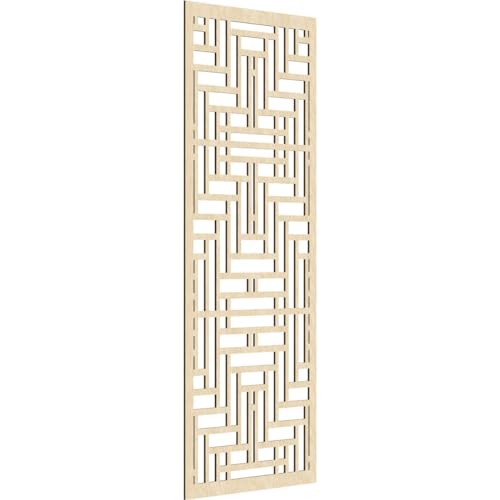 Jefferson Decorative Pierced Fretwork Wood Wall Panels, 29 3/8"W x 74 3/8"H x 1…