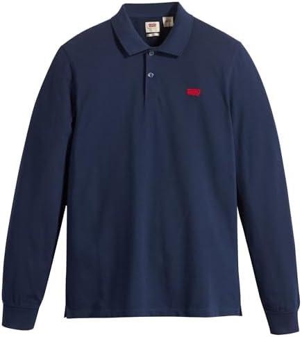Long-Sleeve Slim Housemark Polo Chemise Homme, Naval Academy, M