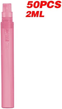 50pcs 2ml Mini Travel Sprayer Bottles,Refillable Plastic Empty Bottles for Travel,Sprayer,Perfume