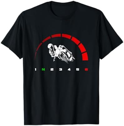 Amazon.com: 1N23456 1 Down 6 Up Motorcycle Shift Pattern T-Shirt