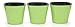 Window Garden – Aquaphoric Self Watering Mini Planter Pots (3 Pack) – Grow On Indoor Sill. Perfect for Potting Small House Plants, Herbs, African Violets, Succulents, or Start Seedlings. (Green Matte)