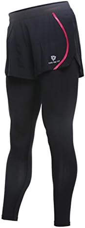 DeauDoo Women 2 in 21 Leggings Fitness Gym Yoga Trainning Tights Sportswear