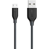 Anker PowerLine Micro USB (3ft) - Durable Charging Cable, with Kevlar Fiber and 10000+ Bend Lifespan for Samsung, Nexus, LG, Motorola, Android Smartphones and More (Gray)