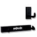 Angled Guitar Wall Hanger Display for Acoustic and Thick Body Guitars - Black Finish