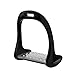 HEEPDD Stirrups for Saddle, 5Colors Premium Safety Reflex 3D Wide Track Aluminum Die Casting Colored Paint Horse Stirrup (Black)thumb 2