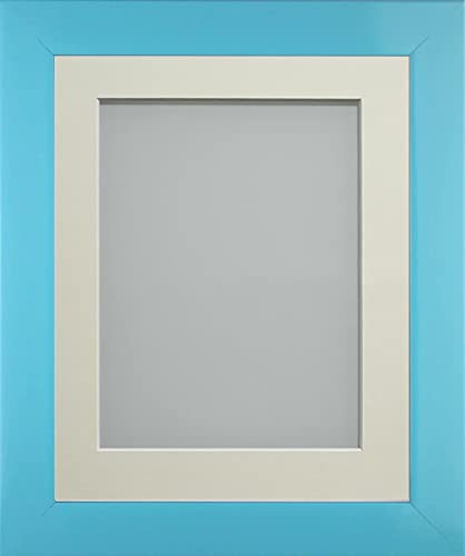 Frame Company Candy Range Aqua Blue 20x16 Frame With Ivory Mount for image size A3