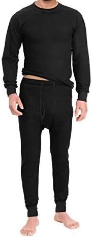 Men's Thermal 2 Piece set, Classics Midweight Soft Warm underwear crew Neck top &amp; Bottom sets for man with Long Johns/Sleeve (xxl)