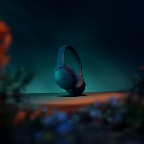 QuietComfort Kabellose Kopfhörer mit Mikrofon und Noise-Cancelling, Bluetooth-Over-Ear-Kopfhörer, Audiophile Kopfhörer, On-Ear-Kopfhörer mit Noise-Cancelling, bis 24h Akkulaufzeit, Dämmerungsblau