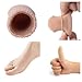 Makhry 4pcs Adjustable Cuttable Gel Toe and Finger Cap Lined Gel Toe Covers Sleeves Ribbed Knit Toe Caps Digital Caps (XL)