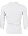 H2H Men's 3/4 Sleeve Henley T-Shirt Daily Wear WHITE US L/Asia XL (CMTTS0194)