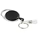 ljdeals Retractable Badge Holder with Key Ring Carabiner Reel Clip On Id Card Holders, Pack of 10