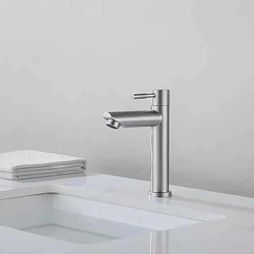 Torneira para Bancada de Pia de Banheiro em Aço Inoxidável Premium com Acionamento 1/4 de Volta, Design Moderno, Alta Durabilidade e Instalação Simples – Qualidade Premium LNSTORE