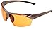 Tifosi Jet 0210300433 Wrap Sunglasses,Iron Frame/Orange Lens,One Size