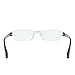 Rimless Computer Reading Glasses With Half Frame - Blue Light Blocking Lenses With Anti Reflective and Anti-Glare Coating - +200 Prescription Strength - Bonus Clear Case - by Optix 55