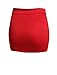 NE PEOPLE Women's Mini Skirt – Stretch Knit Bodycon Slim Fit Pencil Solid Skirts Made in USA NEWSK09 Red S