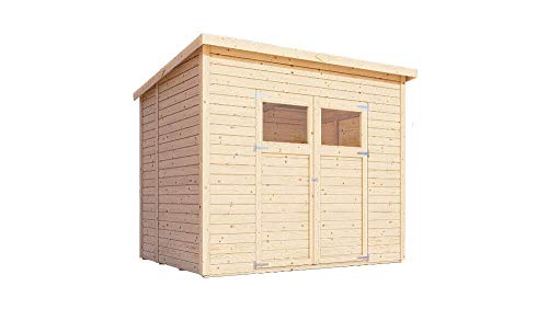 Alpholz Gerätehaus Mollie aus Fichten-Holz | Gartenhaus mit 14mm Wandstärke | Holzhaus inklusive Montagematerial… – Bild 4