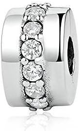 TRENDTIDE European Autumn Shining Path Clip DIY Fits for Pandora Bracelets Authentic 925 Sterling Silver Charm Making Jewelry