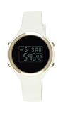 Moulin Ladies Digital Jelly Watch Dark Screen White #03158-77475