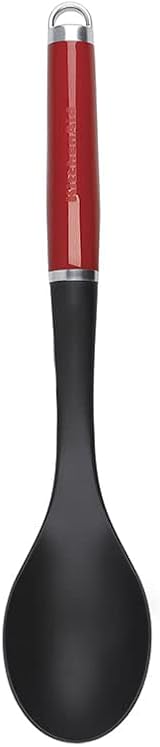 KitchenAid Heat Resistant Cooking Spoon with Non-Stick Nylon Head Empire Red view 3