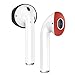 elago {Fit in The Case} Upgraded Secure Fit Designed for AirPods Eartips Covers, Anti-Slip Soft Silicone Earbuds Cover, Compatible with Apple AirPods 1 & 2 (2 Pairs of 2 Colors : Black + Red) primary