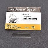 John James Sharp Beading Needles -Size 12, 25 Pack
