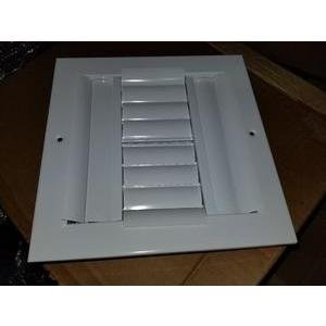 Hc Controls 294ml 8x8 Wht 001255 8 X 8 Ceiling Register 4 Way