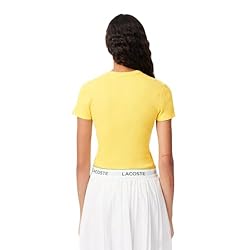 Lacoste Womens Crew Neck Short Sleeve Slim Fit