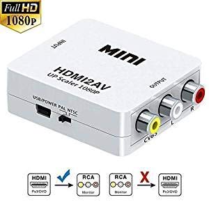 MAHARAJA HANDICRAFT MK HDMI2Av Standard HDMI Interface Mini HD Video HDMI to AV/Cvsb Video HDMI to AV Adapter 1080P