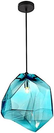 Lovedima Stone 1 Light Mini Colorful Glass Pendant Light Ceiling