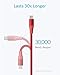Anker Powerline+ II USB-C to USB-A Cable (3ft), for Samsung Galaxy S10 / S9 / S9+ / S8 / S8+ / Note 8, LG V20/G5/G6, iPad Pro 2018 and More(Red)