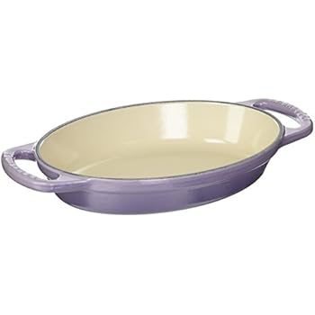 Le CreusetLS2088-20BP Enamel Cast Iron Signature Oval Baker, 5/8Qt, Provence