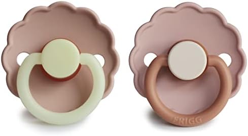 FRIGG Lucky Symmetrical SilkySoft Silicone Baby Pacifier | Made In Denmark | BPA-Free (Sage/Silver Gray, 6-18 Months