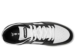 Lacoste Mens Court Cage Sneaker, BLK/WHT, 12.5