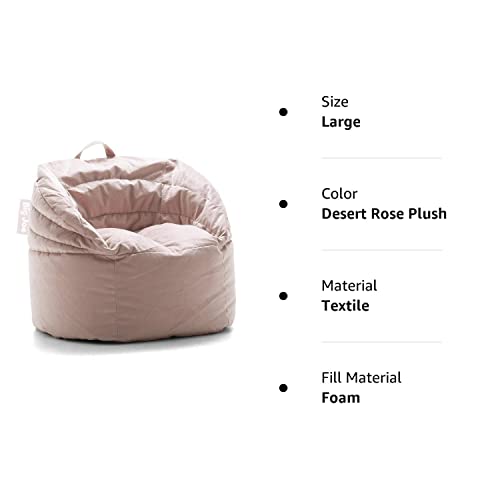 Big Joe Stack Bean Bag Chair, Desert Rose Plush, 2ft Pricepulse