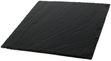 Natural Hand Cut Square Slate Placemats (L25cm x W25cm Set of 2)