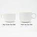 Huji Stack-able Porcelain 3.2 OZ Espresso Turkish Coffee Cups and Saucer Set with Chrome Rack (9 Piece Set) (1)