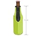 LAZY DOG WAREHOUSE Beer Bottle Sleeves - Set of 6 - Extra Thick Neoprene with Stitched Fabric Edges with Bonus Bottle Opener (Classic)