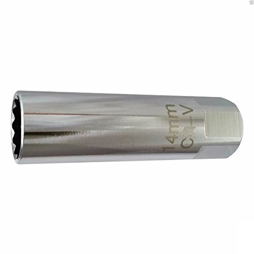 HonsCreat Thin Wall Spark Plug Socket 12-point, 14-millimeters compatible with BMW, Nissan, MINI