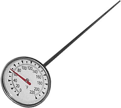General Tools PT2008G-220 Analog Stem Thermometer with 0 to 200F Range, 8