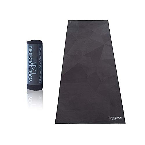 YOGA DESIGN LAB | The HOT Yoga Towel | Premium Non Slip Colorful Towel | Designed in Bali | Eco Printed + Quick Dry + Mat Sized | Ideal for Hot Yoga, Bikram, Ashtanga, Sport, Travel! (Geo Night)
