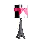 Heritage Kids Eiffel Tower Table Lamp with Hot Pink