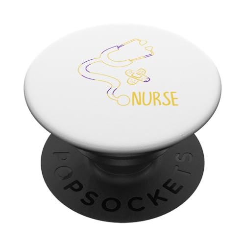 Intersex Pride Nurse LGBT Gay Intersex Flag RN Nursing PopSockets Standard PopG…