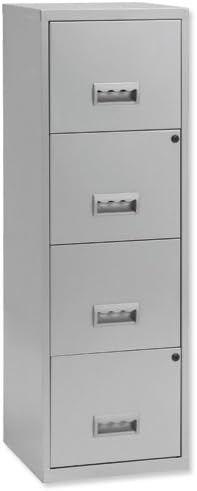 Pierre Henry A4 Steel 4 Drawer Filing Cabinet Silver Amazon Co Uk Kitchen Home