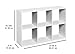 ClosetMaid 1578 Cubeicals Mini 6-Cube Organizer, White
