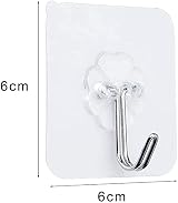 Pubiao Self Adhesive Hooks 24 Pack Heavy Duty Traceless Wall Hangers view 2